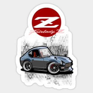 Fairlady 240Z -Car Vector Art CARtoon - CARicature style Sticker